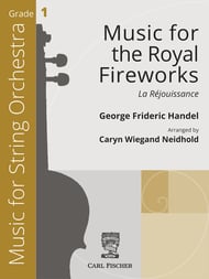 Music for the Royal Fireworks Orchestra sheet music cover Thumbnail